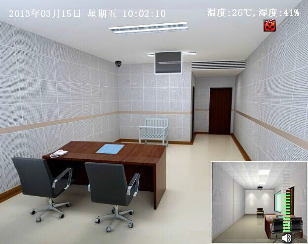 時(shí)鐘溫濕度led顯示屏使用圖片